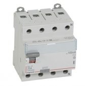411712; Выключатель дифференциального тока DX³ ID 4P 400В 25А тип AC 100мА 4 модуля
