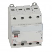 411713; Выключатель дифференциального тока DX³ ID 4P 400В 40А тип AC 100мА 4 модуля