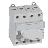 411714; Выключатель дифференциального тока DX³ ID 4P 400В 63А тип AC 100мА 4 модуля