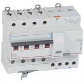 411209; Выключатель дифференциального тока DX³ 6000 10кА тип С 4P 400В 40А тип AС 300мА 7 модуля