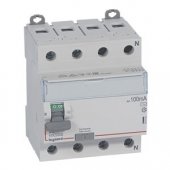 411715; Выключатель дифференциального тока DX³ ID 4P 400В 80А тип AC 100мА 4 модуля