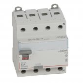 411724; Выключатель дифференциального тока DX³ ID 4P 400В 63А тип AC 300мА 4 модуля