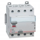 411760; Выключатель дифференциального тока DX³ ID 4P 400В 40А типА 30мА 4 модуля