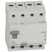 402063; Выключатель дифференциального тока RX3 4P 40А тип AC 30мА - 4 модуля