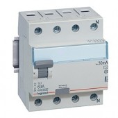 403008; Выключатель дифференциального тока TX³ 4P 25А тип AC 30мА 4 модуля