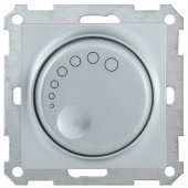 EDB11-0600-K23; Светорегулятор поворотный с индикацией СС10-1-1-Б 600Вт BOLERO серебрянный