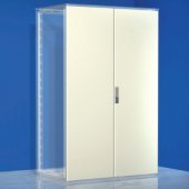 R5CPE20101 Дверь сплошная, 2000x1000мм (ВхШ), двустворчатая для шкафов серий DAE/CQE, IP65, цвет серый RAL 7035