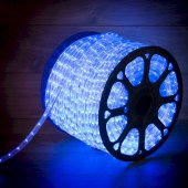 121-123; Дюралайт LED, постоянное свечение (2W) - синий, 36 LED/м, бухта 100м
