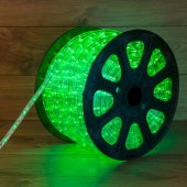 121-324; Дюралайт LED, свечение с динамикой (3W) - зеленый, 36 LED/м, бухта 100м