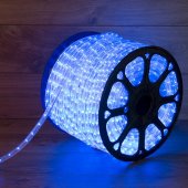 121-123-4; Дюралайт LED, постоянное свечение (2W) - синий Эконом 24 LED/м , бухта 100м