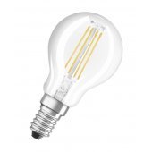 4058075212480; Лампа светодиодная LED 5Вт E14 CLP60 белый Filament прозрачный шар