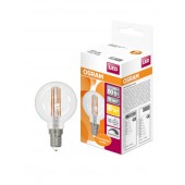 4058075230415; Лампа светодиодная LED 5Вт E14 CLB60D тепло-белый Filament диммируемая прозрачный шар