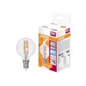 4058075230446; Лампа светодиодная LED 5Вт E14 CLB60D белый Filament диммируемая прозрачный шар