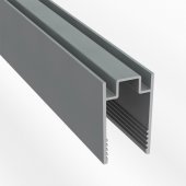 134-080; Короб алюминиевый для одностороннего гибкого неона 8х16 мм, длина 1 метр