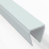 134-081; Короб пластиковый для одностороннего гибкого неона 8х16 мм, длина 1 метр