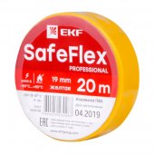 plc-iz-sf-y; Изолента ПВХ желтая 19мм 20м серии SafeFlex