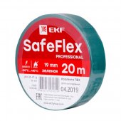 plc-iz-sf-g; Изолента ПВХ зеленая 19мм 20м серии SafeFlex