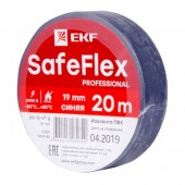 plc-iz-sf-s; Изолента ПВХ синяя 19мм 20м серии SafeFlex