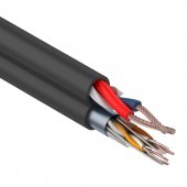 01-4044; Мульти-кабель FTP 4PR, 24AWG, CAT5e+2х0.75 мм² (бухта 200 м) черный