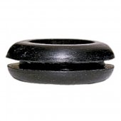 098091; Резиновое кольцо PVC - чёрное для кабеля диаметром максимум 6 мм - диаметр отверстия 10 мм