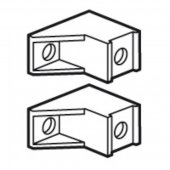 020050; Комплект суппортов для клеммников IP 2x (комп=2шт.) для плоских шин 12x2 для шкафов XL³ 160