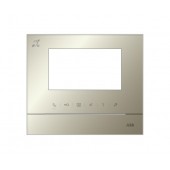 2TMA070130G0002; Рамка для абонентского устройства 4.3, золотой глянцевый, с символом индукционной петли