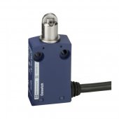 XCMN2102L1; Выключатель концевой 1НО+1НЗ с кабелем 1м, метал. кноп. плунжер