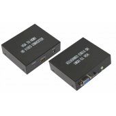 17-6907; Конвертер VGA + Стерео 3.5 мм на HDMI, металл