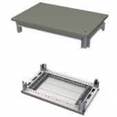 R5KTB64 Комплект, крыша и основание, 600x400мм (ШхГ) для шкафов серии CQE сталь, цвет железно-серый RAL 7011