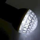 405-215; Лампа шар e27 9 LED Ø50мм белая