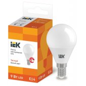 LLE-G45-9-230-30-E14; Лампа светодиодная ECO G45 шар 9Вт 230В 3000К E14