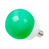 405-134; Лампа шар e27 12 LED Ø100мм зеленая