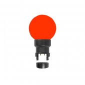 405-142; Лампа шар 6 LED для белт-лайта, цвет: красный, Ø45мм, Красная колба