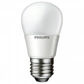929001160907; Лампа светодиодная LED 4(40)вт P45 Е27 230в тепло белая матовая
