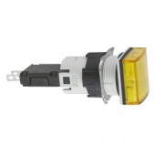 XB6CV5BB; XB6 Лампа сигнальная с подсветкой 16мм 12-24V желтая квадратная