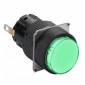 XB6EAV3BP; Лампа сигнальная круглая LED 24В зеленая