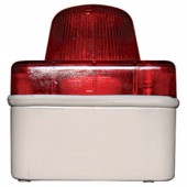 59601 Сигнальная световая арматура, 79.5х63.5х95мм (ВхШхГ), АВС-пластик, IP54, цвет красный