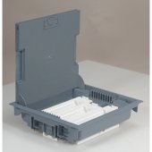 089611; Напольная коробка с глубиной 75-105мм неукомплектованная 18 модулей под покрытие серый RAL 7031