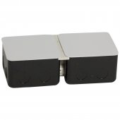 054002; Монтажная коробка для выдвижного розеточного блока 6 модулей металл