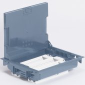 089616; Напольная коробка с глубиной 75-105мм неукомплектованная 24 модуля под покрытие серый RAL 7031