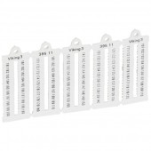 039511; Листы с этикетками для клеммных блоков Viking 3 - горизонтальный формат - шаг 5 мм - цифры от 101 до 200