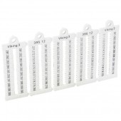 039512; Листы с этикетками для клеммных блоков Viking 3 - горизонтальный формат - шаг 5 мм - цифры от 201 до 300