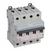407303; Автоматический выключатель DX³-E 6000 6кА тип C 4P 230/400В 10А 4 модуля
