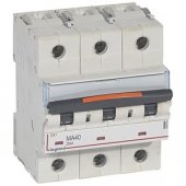 409884; Автоматический выключатель DX³ MA 25кА тип MA 3P 400В 40А 4,5 модуля