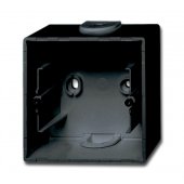 2CKA001799A0965; Коробка для открытого монтажа 1-постовая серия Basic 55 цвет черный château-black 1701-95-507