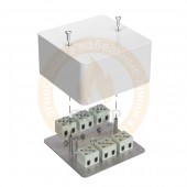 40-0460-FR2.5-4-П; Коробка огнестойкая для кабель-канала Е15-Е120 85х85х45 с термопредохранителем