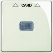 2CKA001710A3937; Плата центральная (накладка) для механизма карточного выключателя 2025 U, Basic 55, белый chalet-white (1792-96-507)