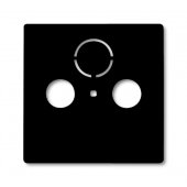 2CKA001724A4314; Плата центральная (накладка) для ТВ-розеток, серия Basic 55, цвет черный château-black