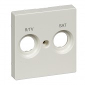 MTN299819; Merten SM Накладка розетки R/TV-SAT с маркировкой белый глянец