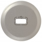 068553; Лицевая панель Celiane розетка USB, арт.№0673 52/72 титан